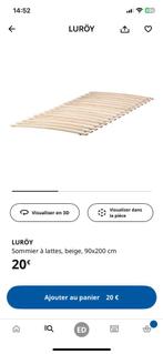 3 Sommiers LUROY 1 personne, Huis en Inrichting, Ophalen, Zo goed als nieuw, Bedbodem