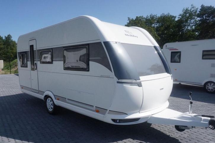 Caravan Hobby Ontour 460 de luxe, Caravanes & Camping, Caravanes, Particulier, jusqu'à 3, 1000 - 1250 kg, Banquette en rond, Hobby
