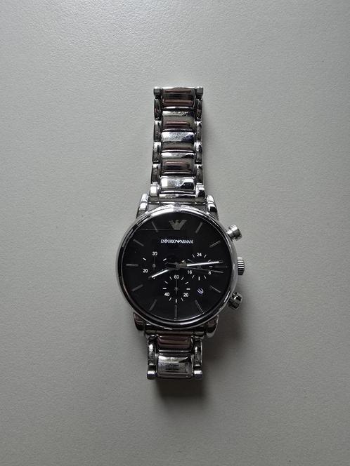 Stijlvol Emporio Armani Herenhorloge – Zilver nieuw 250EUR, Handtassen en Accessoires, Horloges | Heren, Zo goed als nieuw, Polshorloge