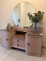 Halkast/commode met spiegel, Huis en Inrichting, Ophalen, 100 tot 150 cm, Zo goed als nieuw, Minder dan 100 cm