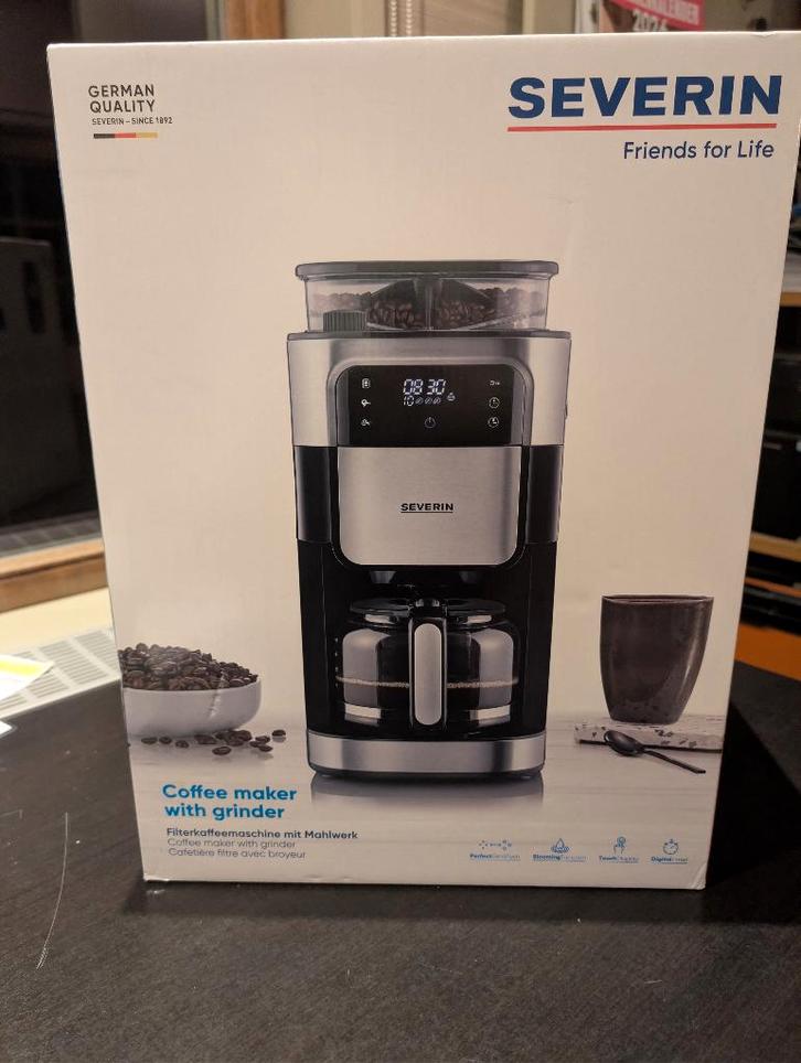 Severin koffiezetapparaat met bonen, Elektronische apparatuur, Koffiezetapparaten, Nieuw, Koffiebonen, Koffiemachine, 10 kopjes of meer