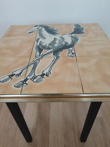 table d'appoint carrelée 38x33x33, Enlèvement, Utilisé