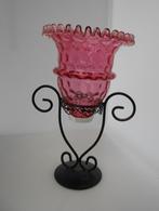 Cranberry glas kelkje, Ophalen of Verzenden