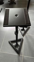 2 x verstelbare Monitor stands Millenium BS-500, Audio, Tv en Foto, Luidsprekerboxen, Ophalen, Zo goed als nieuw
