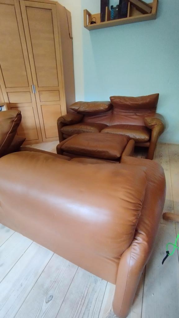 Cassina Maralunga set, Huis en Inrichting, Zetels | Zetels en Chaises Longues, Zo goed als nieuw, Ophalen