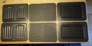 Platen voor Nova 4 in 1 grill wafelijzer croque monsieur, Enlèvement, Assiettes lavables au lave-vaisselle, Comme neuf