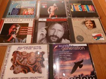 10 CD'S sixties Clapton Cohen CCR Otis Redding beschikbaar voor biedingen