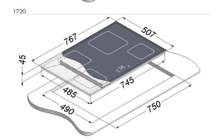 Cuisinière à induction Novy 1720//Intégrée, Electroménager, Tables de cuisson, Utilisé, Encastré, 4 zones de cuisson, Enlèvement