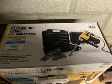 Boorhamer 1500w powerplus nooit gebruikt beschikbaar voor biedingen