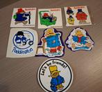 Lot 7 stickers vintage Beer Paddington stripfiguur, Verzamelen, Ophalen of Verzenden, Zo goed als nieuw, Strip of Tekenfilm