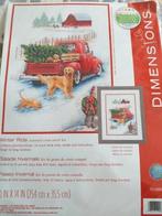 Borduurpakket Winter Ride van Dimensions, Hobby & Loisirs créatifs, Broderie & Machines à broder, Envoi, Neuf, Set à broder