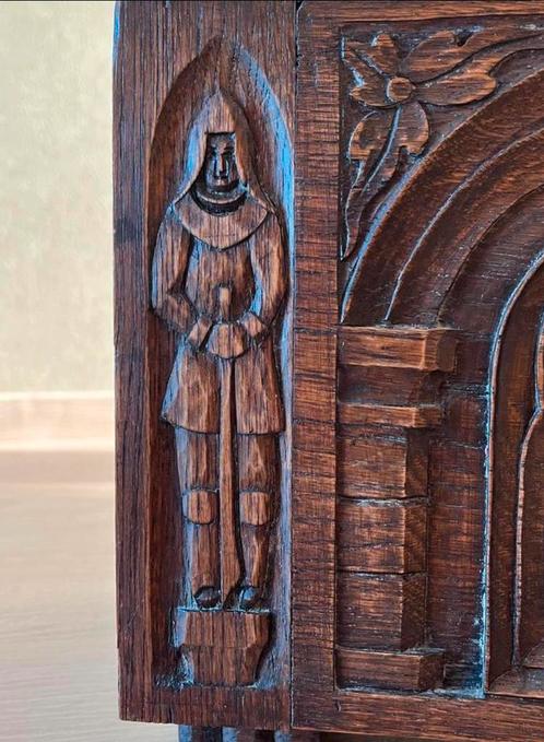 Antieke kist massief hout, Antiek en Kunst, Antiek | Woonaccessoires, Ophalen
