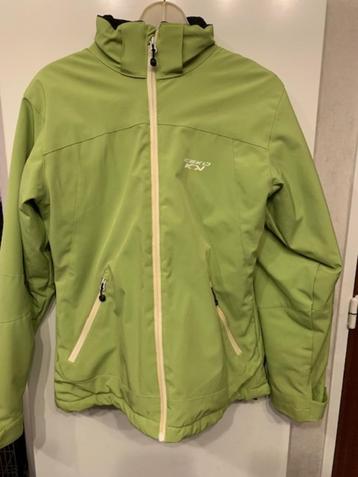 mooie, limoengroene skijas maat Large Nieuwstaat beschikbaar voor biedingen