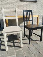 Houten tafel met 6 stoelen, 50 tot 100 cm, 100 tot 150 cm, Gebruikt, Rechthoekig