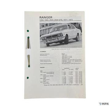 Kluwer | Ranger 1700 / 1900 / 2500 / GTS | 1971-1972 | NL beschikbaar voor biedingen
