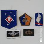 Diverse Amerikaanse etc patch - set van 5 - nieuw., Ophalen of Verzenden, Landmacht, Embleem of Badge