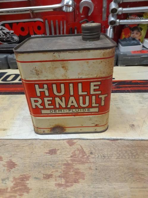 Oude lege semi-vloeibare oliekan van Renault, Verzamelen, Merken en Reclamevoorwerpen, Gebruikt, Overige typen, Verzenden