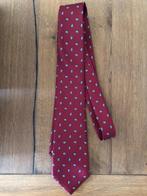 Geoffrey Beene - Rode stropdas met kleine patronen, 8 cm, Met patroon, Gedragen, Rood, Ophalen