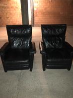 Lig stoelen 2x, Huis en Inrichting, Fauteuils, Ophalen, Gebruikt, Leer