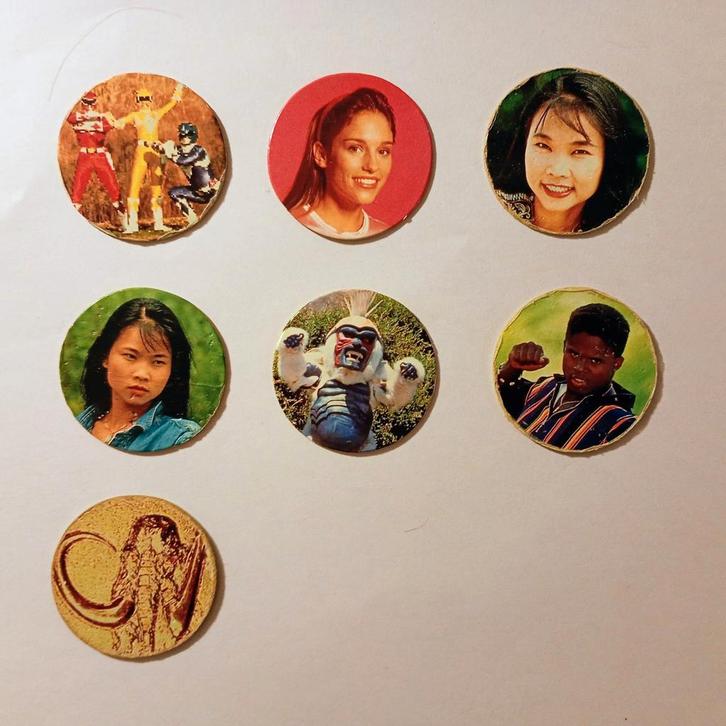 Lot de 39 Caps / Flippos / Pogs – Power Rangers – Vintage 90, Collections, Flippos, Flippos en vrac, Enlèvement ou Envoi