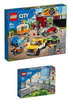 LEGO CITY Tuningworkshop (60258) + extra straten, Verzenden, Nieuw, Complete set, Lego
