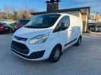 FORD TRANSIT CUSTOM * 2.2 TDCI * 125PK * GOEDE STAAT *EXPORT, Voorwielaandrijving, Euro 5, Stof, Zwart