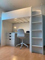 Hoogslaper met bureau en kleerkast!, Huis en Inrichting, Ophalen, Gebruikt, Hoogslaper, Eenpersoons