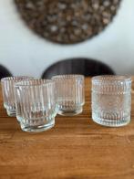 Glaasjes voor kaarsen of deco 4 stuks, Huis en Inrichting, Keuken | Servies, Ophalen of Verzenden, Zo goed als nieuw, Glas