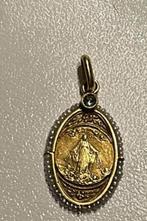 Antieke goude bedel Japans 18k, Bijoux, Sacs & Beauté, Bijoux anciens, Enlèvement ou Envoi, Or, Pendentif, Avec pierre précieuse