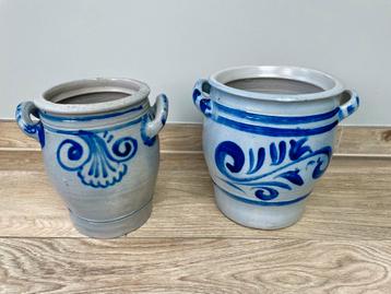 Elzasser steengoed potten beschikbaar voor biedingen