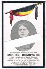 Soldaat. Demuynck Michel. ° Iseghem 1894 † Merckem 1918, Ophalen of Verzenden, Bidprentje