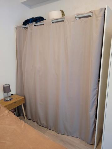 Penderie avec rideaux + armoire blanche (ensemble ou séparé), Enlèvement, Comme neuf