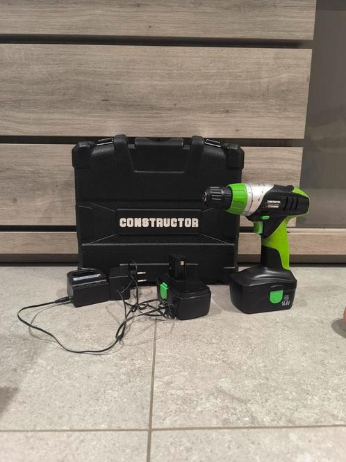 Accuboormachine CONSTRUCTOR CTC144-1302-BM - 14.4V, Doe-het-zelf en Bouw, Gereedschap | Boormachines, Gebruikt, Boor- en Schroefmachine