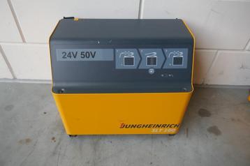 Gebruikte lader palletwagen, stapelaar Jungheinrich 24volt 5 beschikbaar voor biedingen