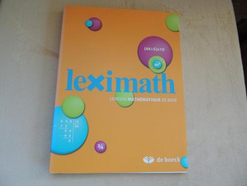 Manuel - Leximath - Lexique de mathématique, Livres, Livres scolaires, Enlèvement