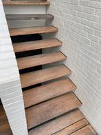 Zwevende EIKEN trap met platform, Doe-het-zelf en Bouw, Ladders en Trappen, Ophalen, Zo goed als nieuw, Trap