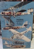 Luchtvaart affiche op paneel. Imperial Airways. Vliegtuig, Antiek en Kunst, Ophalen