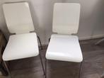 4 witte houten stoelen, Vier, Modern, Wit, Zo goed als nieuw