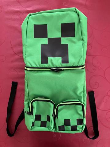 Nieuwe Minecraft rugzak 2 compartimenten groen beschikbaar voor biedingen