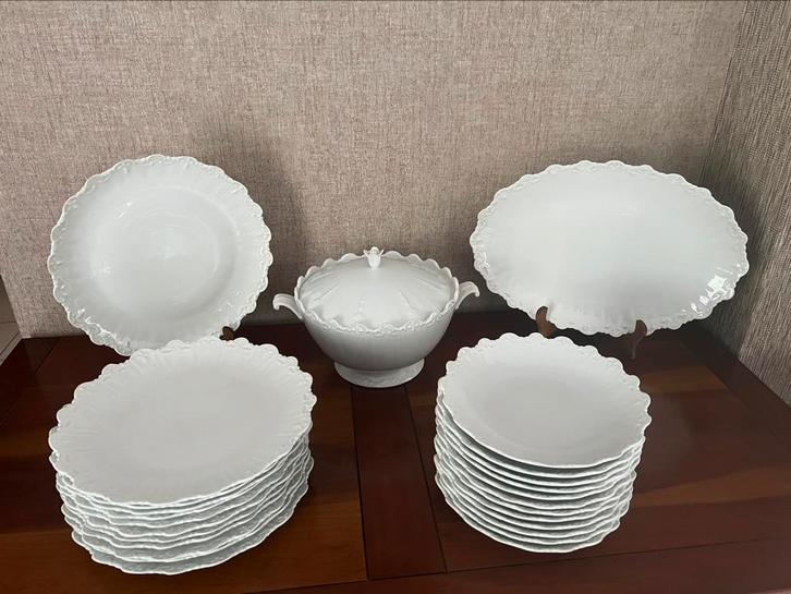 Salmon & Cie Limoges porseleinen tafelservies, Antiek en Kunst, Antiek | Servies compleet, Ophalen