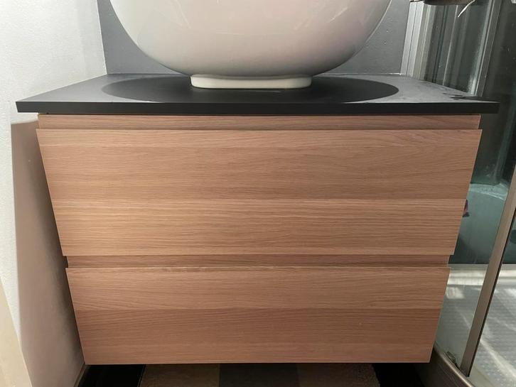 Lavabomeubel, Huis en Inrichting, Badkamer | Badkamermeubels, Zo goed als nieuw, Wastafelkast, Minder dan 100 cm, 50 tot 100 cm