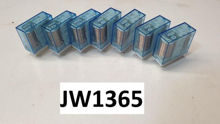 jw1365 print relais 12Vdc,  en dubbelpolig 10A, Hobby & Loisirs créatifs, Composants électroniques, Comme neuf, Enlèvement ou Envoi