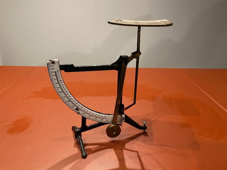 Antieke brievenweegschaal van Jakob Maul, Antiek en Kunst, Antiek | Kantoor en Zakelijk, Ophalen of Verzenden