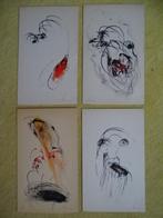 Aquarelles originales du peintre Robert Stenne (1931-1988), Antiquités & Art, Art | Peinture | Moderne, Enlèvement ou Envoi