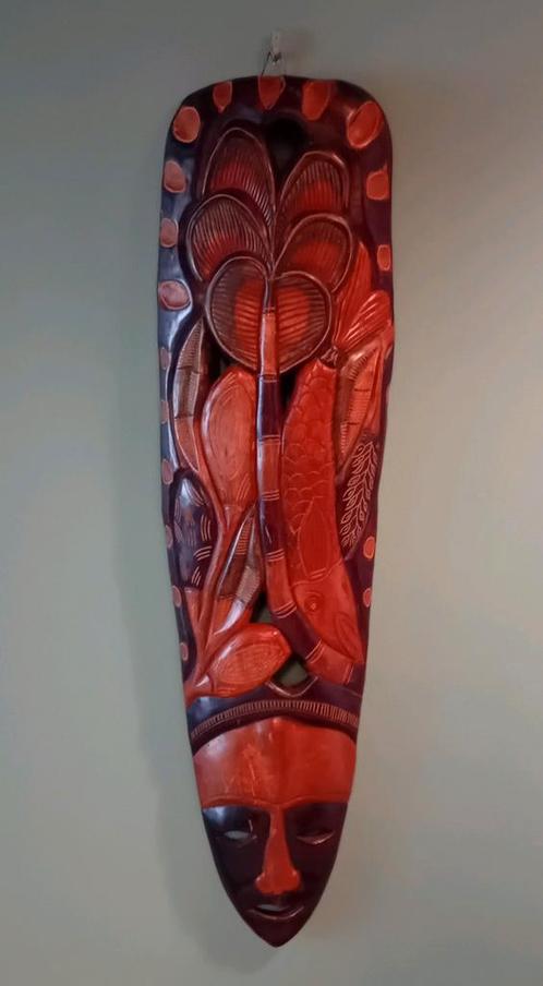 Groot Afrikaans masker/ wanddecoratie., Antiek en Kunst, Kunst | Niet-Westerse kunst, Ophalen