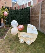 Geboortebord wiegje, Kinderen en Baby's, Kraamcadeaus en Geboorteborden, Ophalen, Zo goed als nieuw, Geboortebord