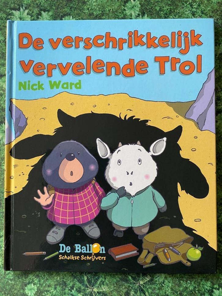 De verschrikkelijk vervelende trol (Boek), Boeken, Kinderboeken | Kleuters, Zo goed als nieuw, Fictie algemeen, 5 of 6 jaar, Jongen of Meisje