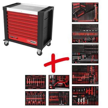 830.9706 | KS TOOLS P30 GEVULDE GEREEDSCHAPSWAGEN 706 DLG beschikbaar voor biedingen