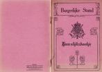 Antiek Vintage huwelijksboekje Burgerlijke stand België, Ophalen of Verzenden
