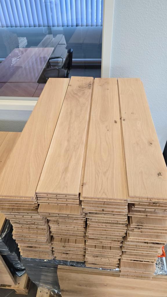MASSIEF eiken parket  vanaf 55€/m2, Huis en Inrichting, Stoffering | Vloerbedekking, Nieuw, Parket, Ophalen